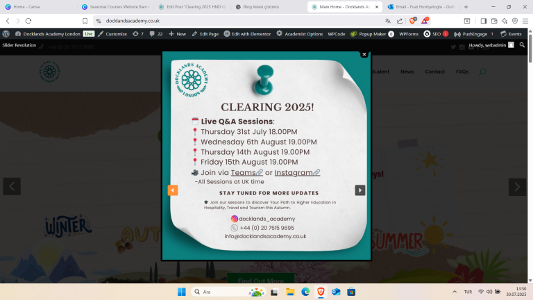 Website developing Course